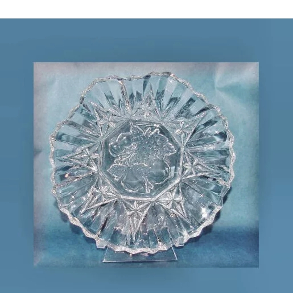 Depression Glass Pioneer Pattern Fruit Plate Federal Glass Depression Glass